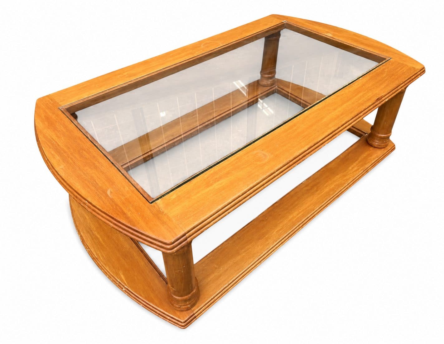 Danske Mobler Glass-Top Rimu Coffee Table