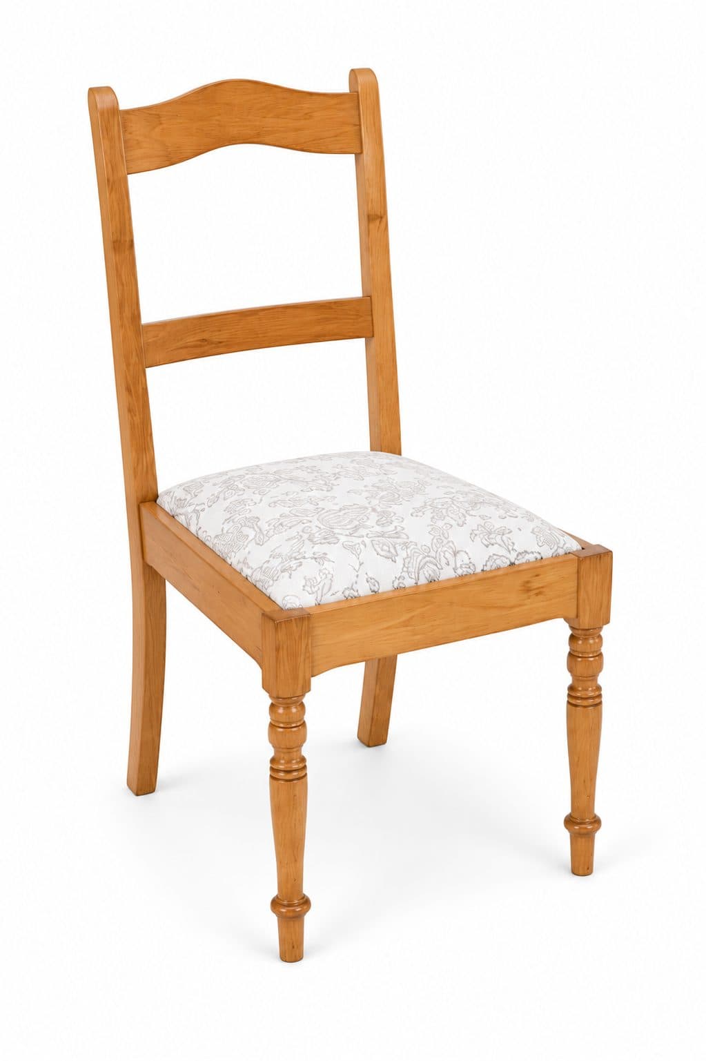 Rimu Dining Chairs with Floral Seat (Set of 6)