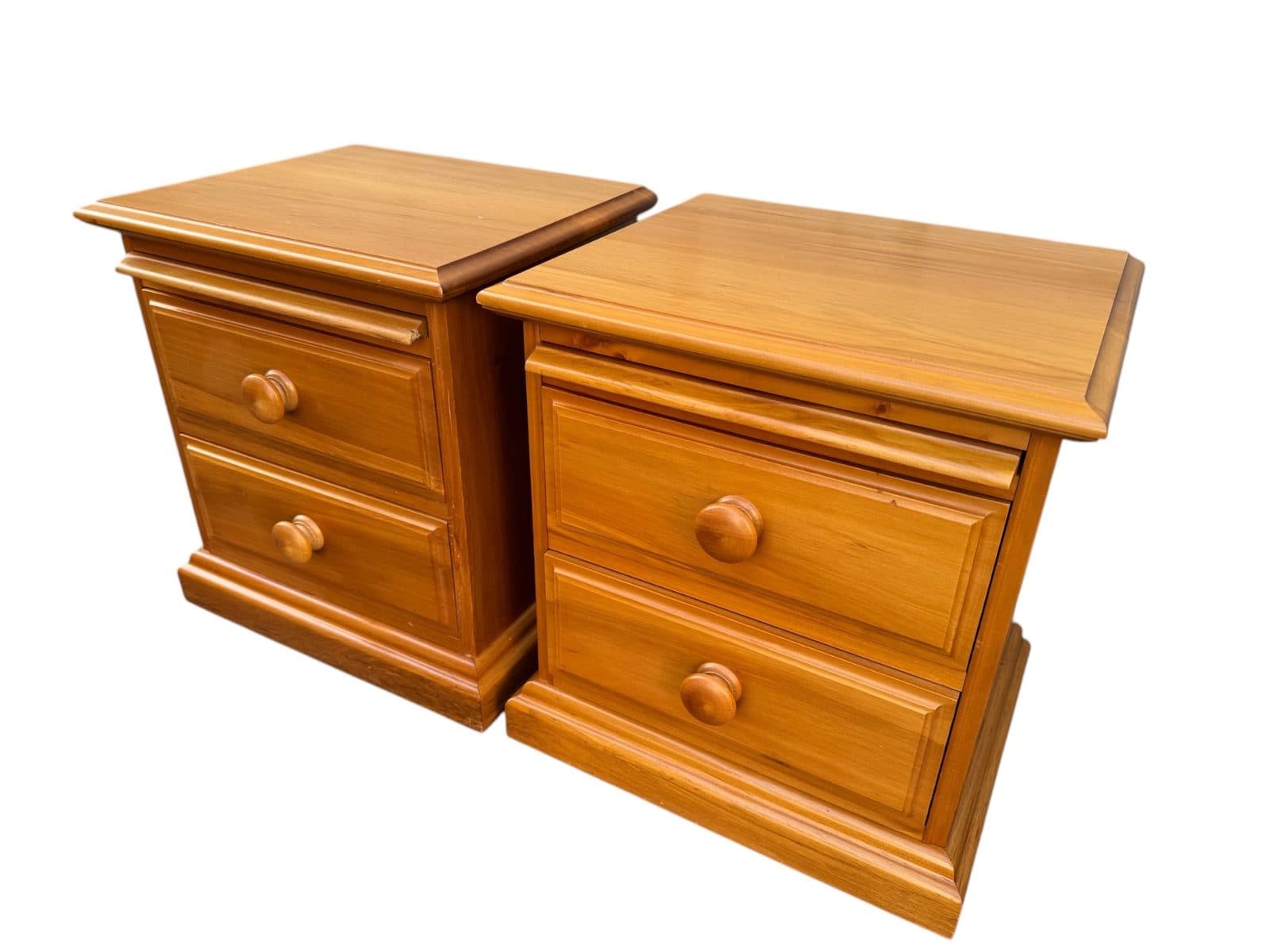 Amber Rimu Bedside Pair