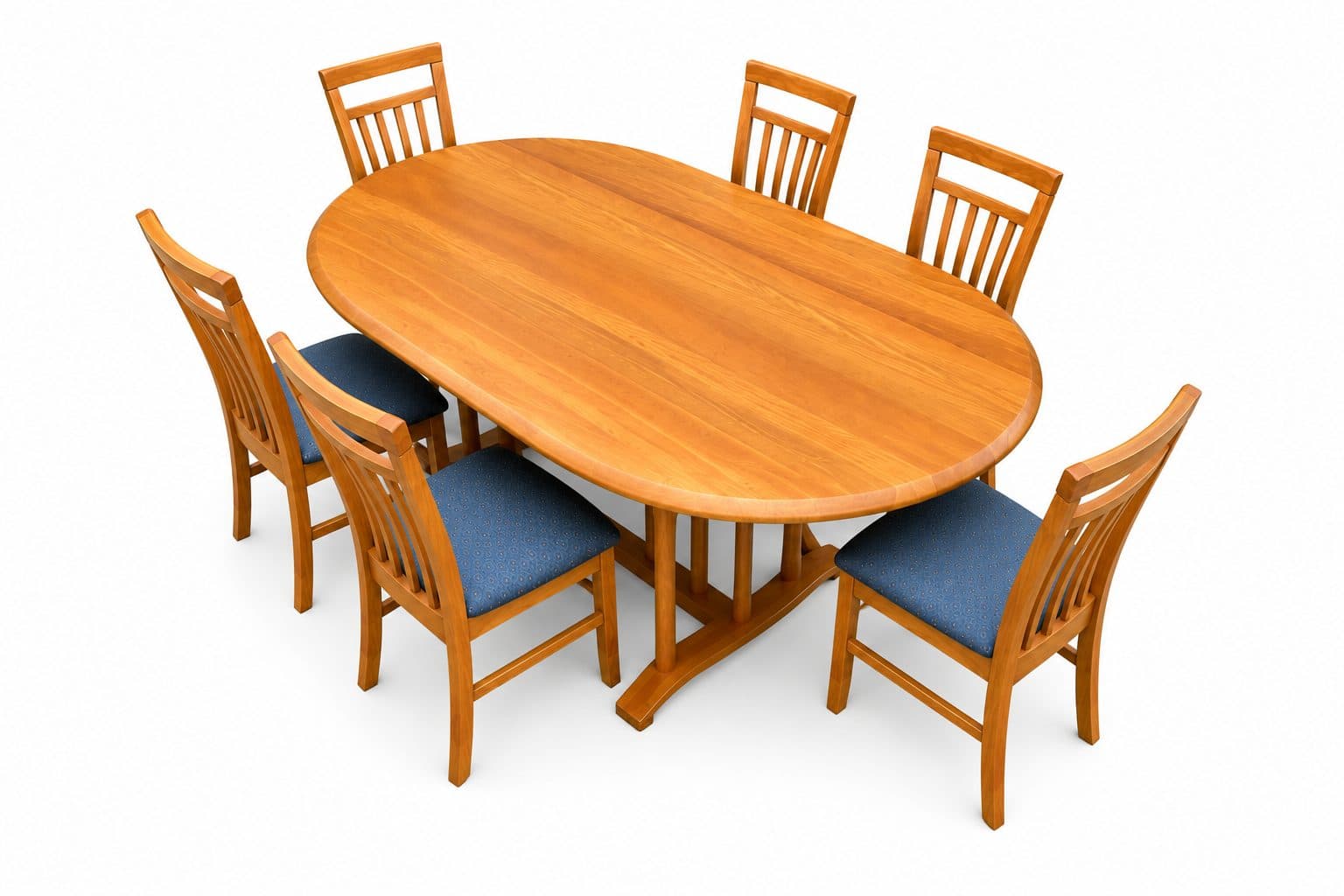 Oval Pedestal Rimu Dining Suite