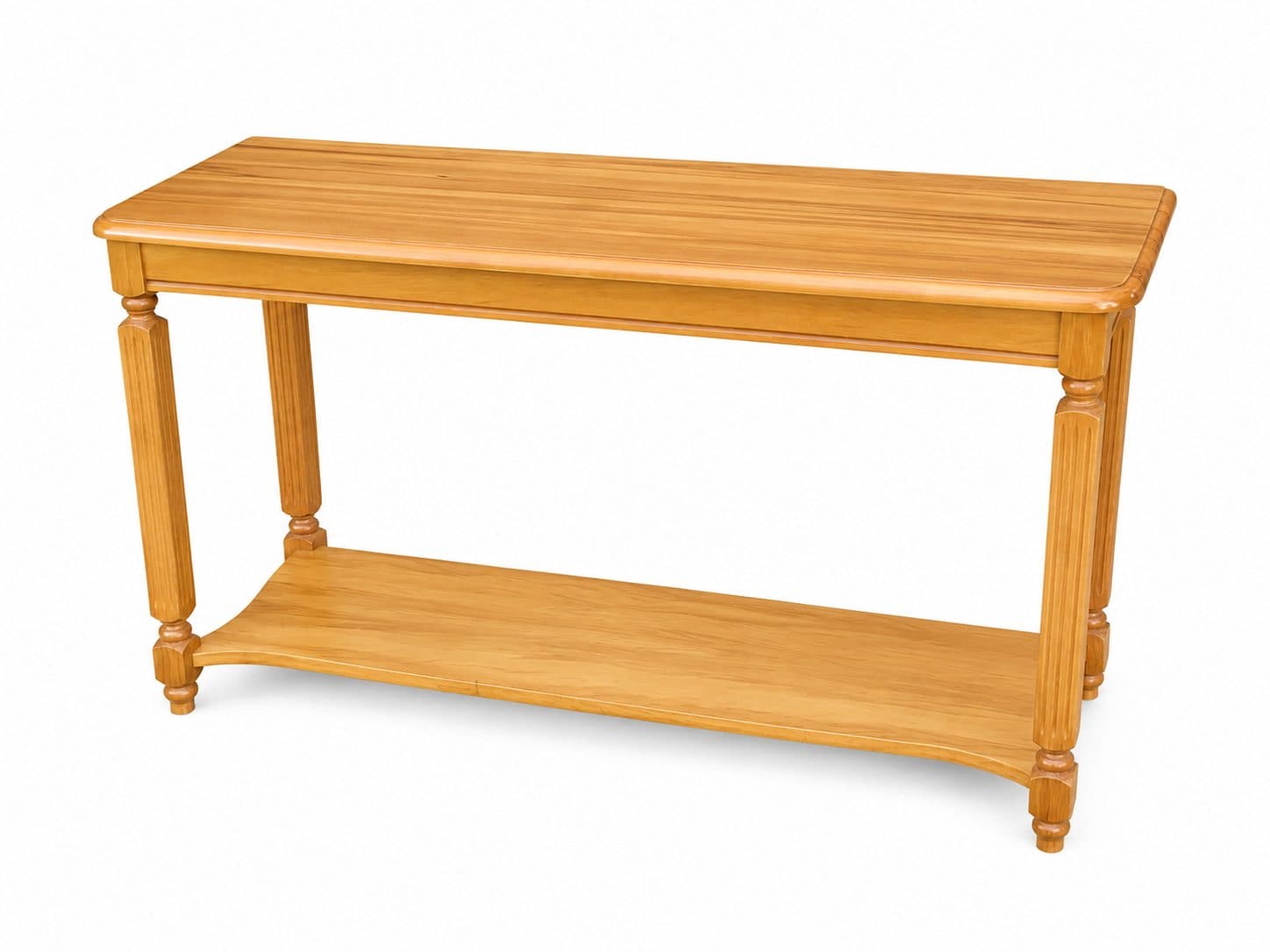 Reeded-Leg Rimu Console Table