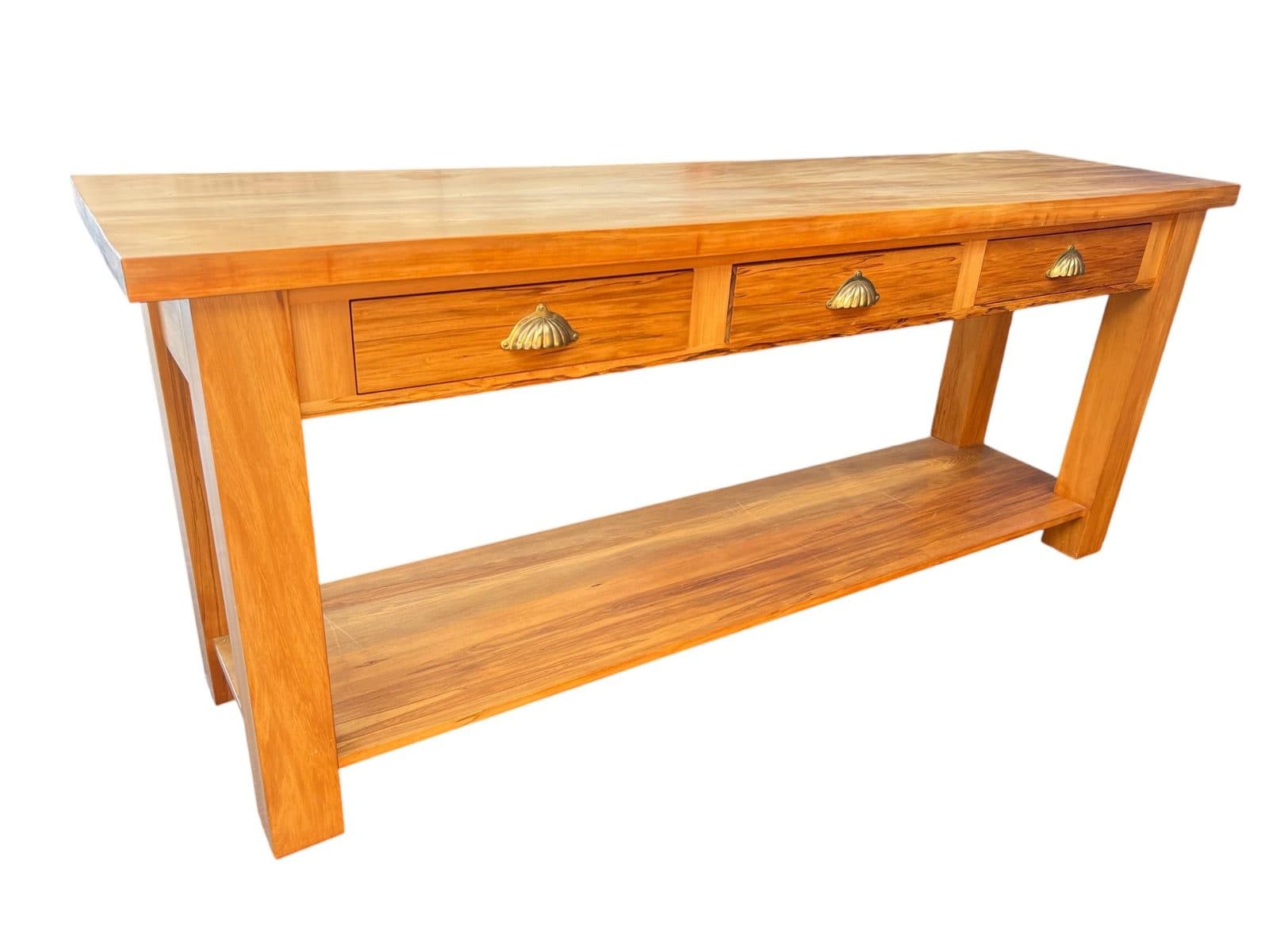 Rimu Console Table with Shell Pulls