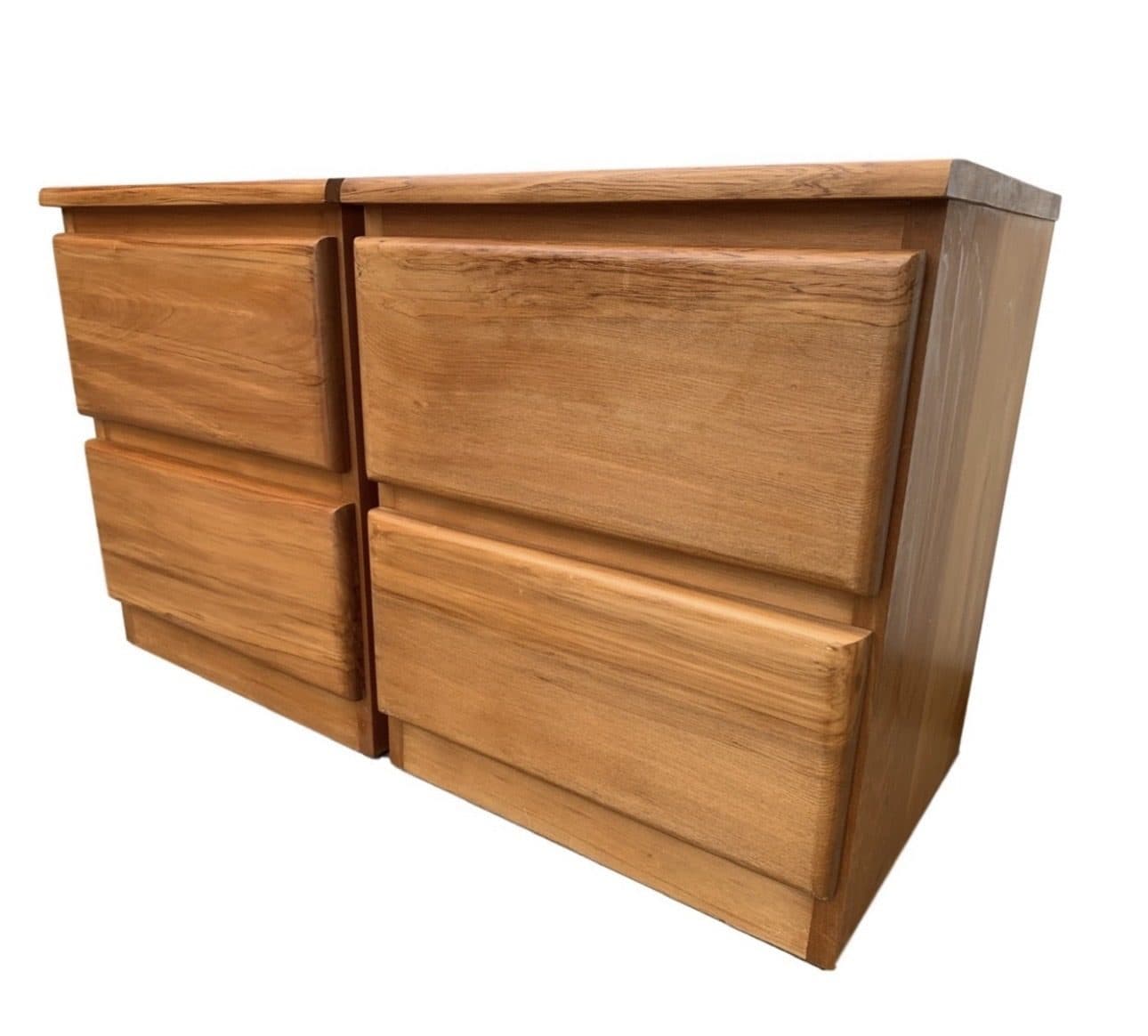 Wedge-Leg Rimu Bedside Pair