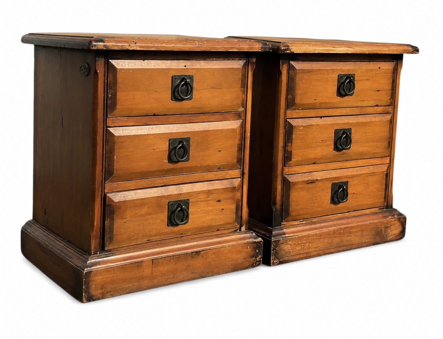 Woodpeckers Recycled Rimu Bedside Pair